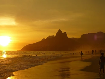 Praia de Ipanema no Rio de Janeiro
